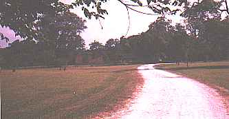 <View upon entry to property. House is in center.>