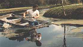 <Steve in the boat race.>